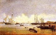 Anton Ivanov Fishing Vessels off a Jetty china oil painting artist